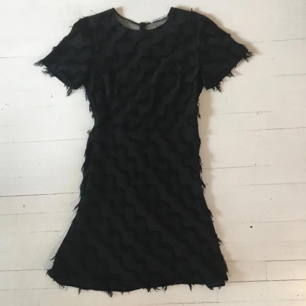 Sandro Little Black Cocktail Dress, sheer back